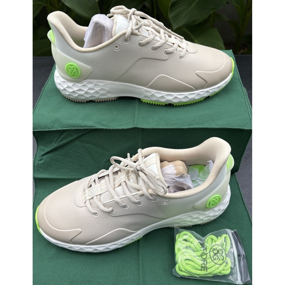G/FORE Golf Shoes Womens GFORE MG4+ Gradient Sneakers Khaki Green Sz 9.5 NWOB